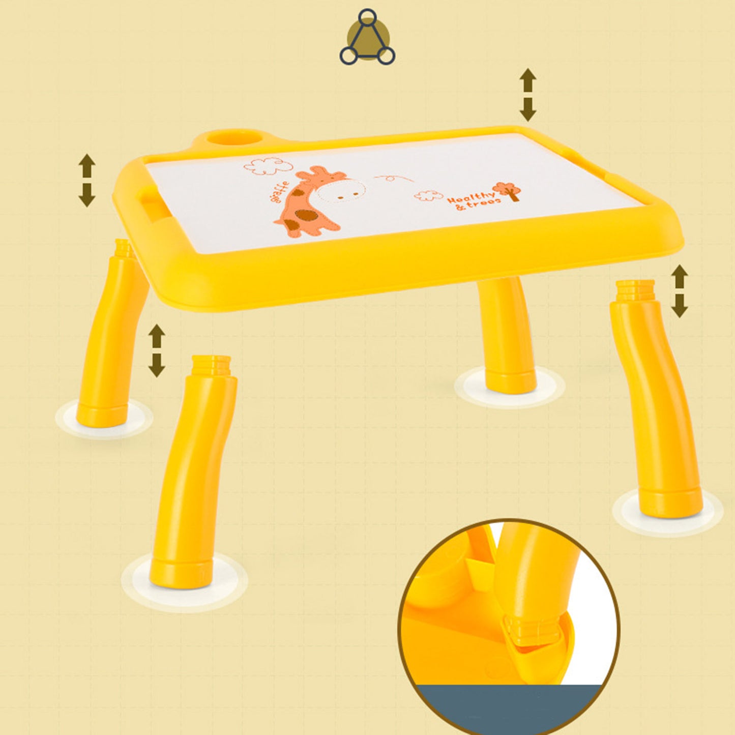 Children LED Projector Art Drawing Table Toys Painting Board Desk_Marryumcollections.com