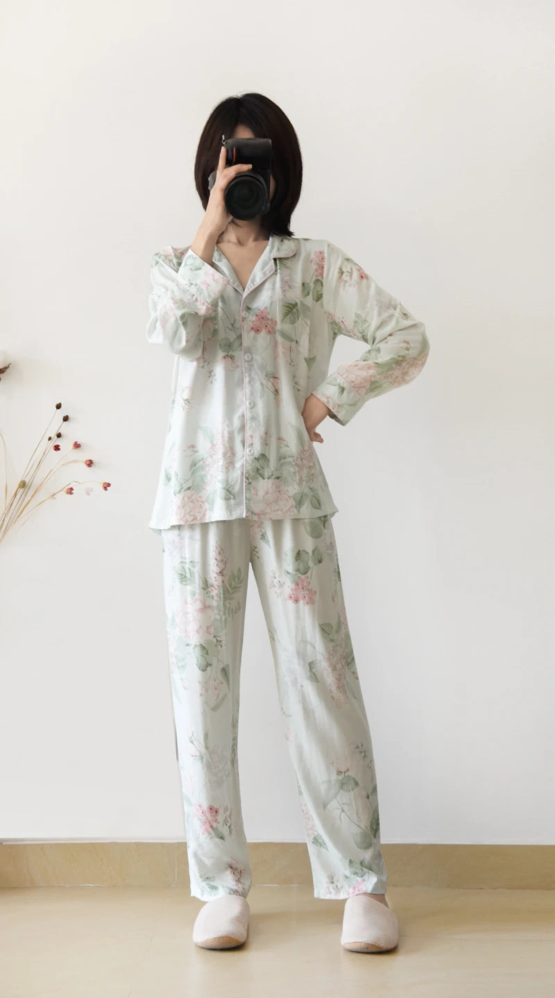 Women sleeping suits Japanese style new spring and summer.