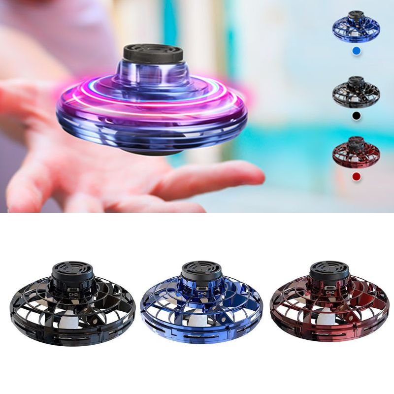 Toy Drone LED Flying Helicopter Spinner Toy Kids.