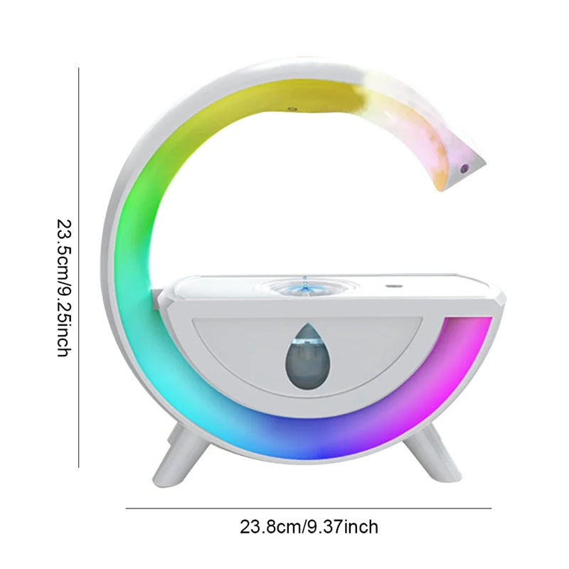 RGB Night Light, Water Droplet Sprayer, Anti-Gravity Air Humidifier, Home, Office, Mist Maker Diffuser